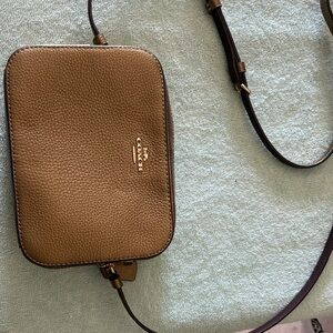 Coach Tan Leather Crossbody Bag